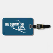 Grote Squaw Maine Skier Bagagelabel (Voorkant horizontaal)