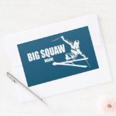 Grote Squaw Maine Skier Rechthoekige Sticker (Envelop)