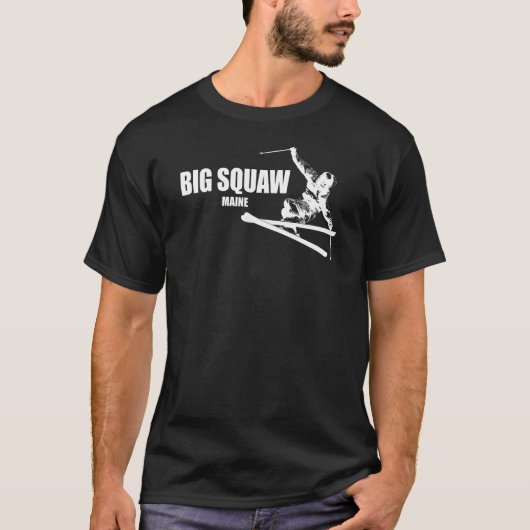 Grote Squaw Maine Skier T-shirt (Voorkant)