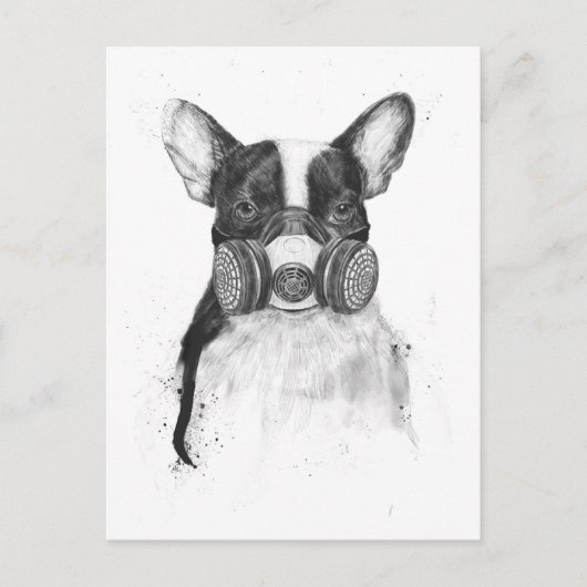 Grote stad briefkaart (Voorkant)