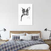 Grote stad canvas afdruk (Insitu (Slaapkamer))