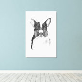 Grote stad canvas afdruk (Insitu (Houten vloer))