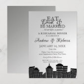 Grote stad repetitie diner stadsgezicht kaart (Voorkant / Achterkant)