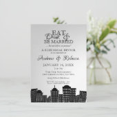 Grote stad repetitie diner stadsgezicht kaart (Staand voorkant)