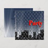 Grote Stad Verjaardag Uitnodigen Kaart (Voorkant / Achterkant)