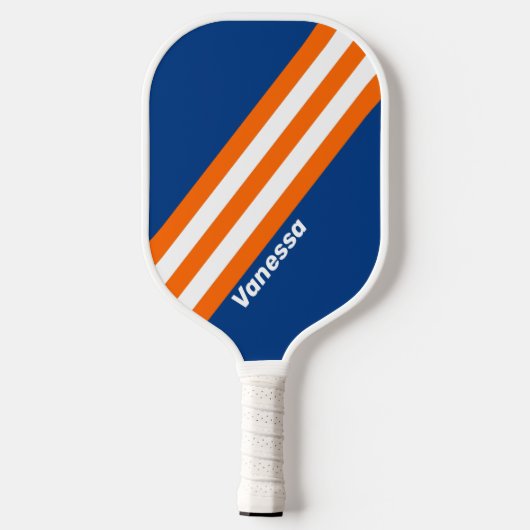  Grote Stadsstrepen met Naam Pickleball Paddle (Achterkant)