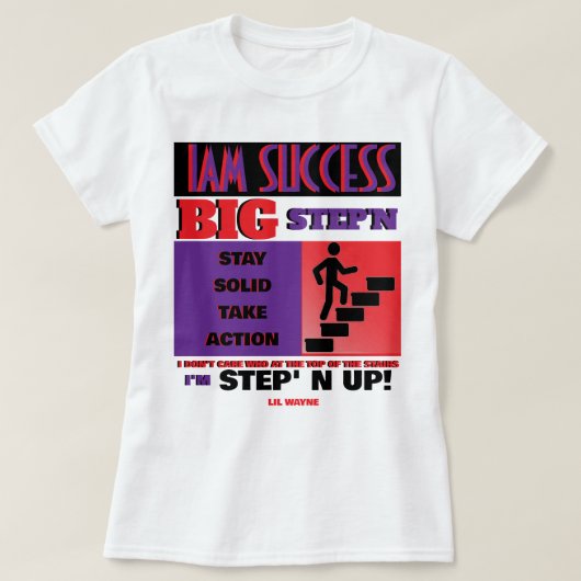 GROTE STAP T-SHIRT (Design voorkant)