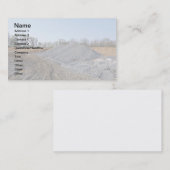 grote stapel grind of stenen visitekaartje (Voorkant / Achterkant)