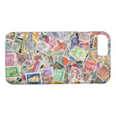 Grote stapel postzegels Case-Mate iPhone case (Achterkant (Horizontaal))