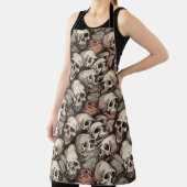 grote stapel schedels naadloze patroontekening schort (Insitu)