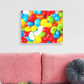 Grote stapel Snoep Jelly Beans Canvas Afdruk (Insitu (Woonkamer))