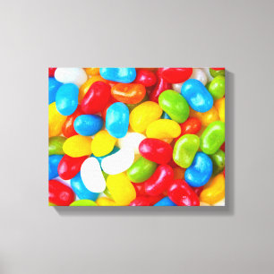 Grote stapel Snoep Jelly Beans Canvas Afdruk