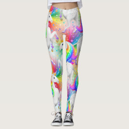 Grote Starburst prinses eenhoorn met sterren Leggings