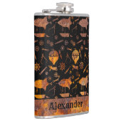 Grote Steampunk Kleurrijke Roestige Luchtschip The Heupfles (Rechts)