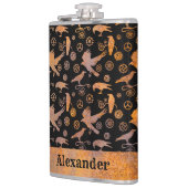 Grote steampunk rosterriten en de Aangepaste naam  Heupfles (Links)