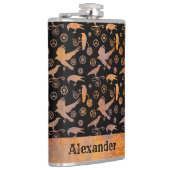 Grote steampunk rosterriten en de Aangepaste naam  Heupfles (Rechts)