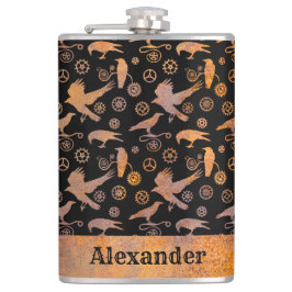 Grote steampunk rosterriten en de Aangepaste naam  Heupfles