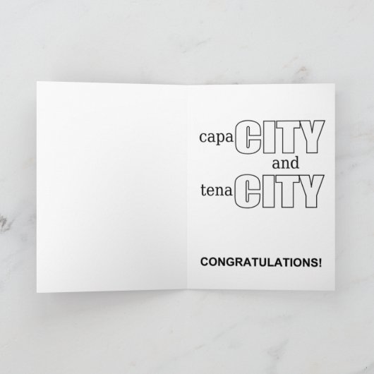 Grote steden gefeliciteerd kaart (Binnen)