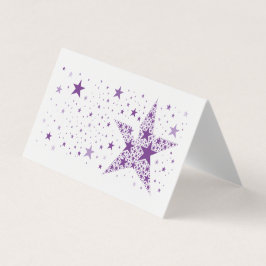 Grote ster gemaakt van kleine sterren in Violet Pa Kaart