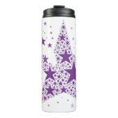 Grote ster gemaakt van kleine sterren in Violet Pa Thermosbeker (Voorkant)
