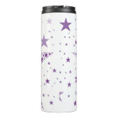 Grote ster gemaakt van kleine sterren in Violet Pa Thermosbeker (Achterkant)
