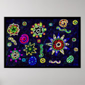 Grote sterren in de hemel poster (Voorkant)