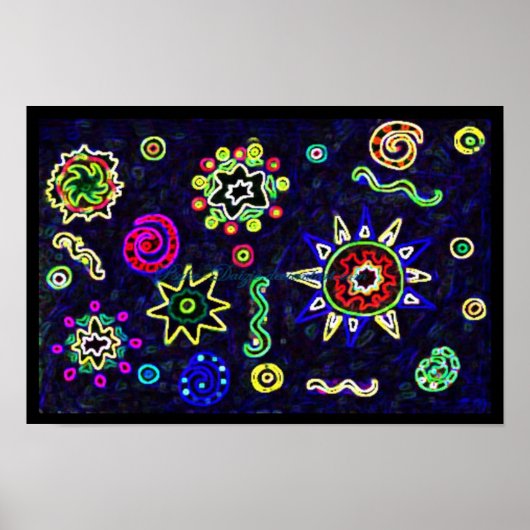 Grote sterren in de hemel poster (Voorkant)