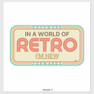 Grote Sticker Retro-Bord