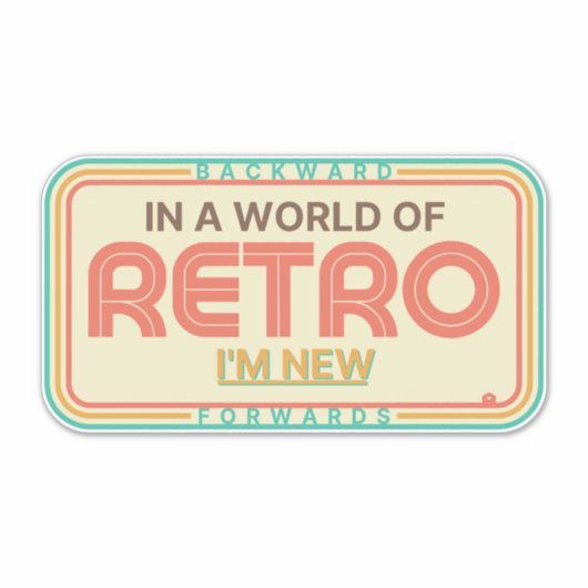 Grote Sticker Retro-Bord (Voorkant)