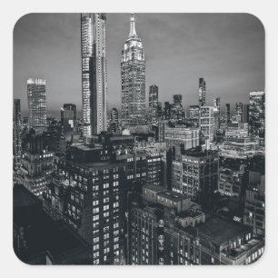 "Grote Sticker Stad – Stedelijke Skyline Decal"
