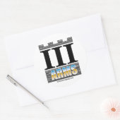 Grote stickers 6 per vel - chroom logo (Envelop)