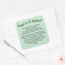 Grote stickers bidden tot St. Michael de Archangel
