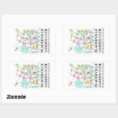 Grote stickers met tuindesign (Vel)