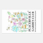 Grote stickers met tuindesign (Voorkant)