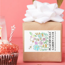 Grote stickers met tuindesign