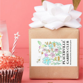 Grote stickers met tuindesign