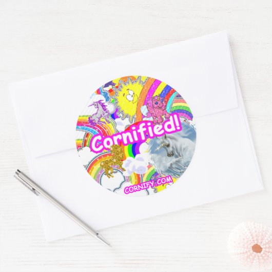 Grote Stickers! Ronde Sticker (Envelop)