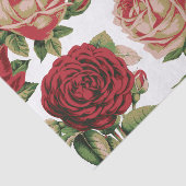 Grote  stijl Floral Red en Roze Roze Roze Tissuepapier (Detail)