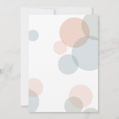 Grote Stippen Confetti Fotolijstje voor Verloving Kaart (Achterkant)