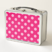 Grote Stippen met retro, Fuchsia en Pastel Roze (Voorkant)
