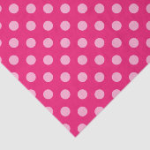 Grote Stippen met retro, Fuchsia en Pastel Roze Tissuepapier (Detail)
