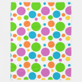 Grote Stippen Polka Dots Fleece Blanket (Voorkant)