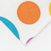 Grote Stippen Polka Dots Fleece Blanket Deken (Hoek)