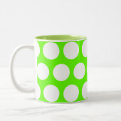 Grote Stippen Tweekleurige Koffiemok (Links)