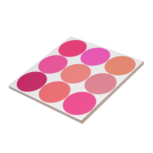 Grote Stippen uit de middeleeuwen, Fuchsia Pink en Tegeltje (Zijkant)