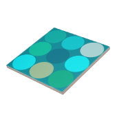 Grote Stippen uit de middeleeuwen, Turquoise, Aqua Tegeltje (Zijkant)