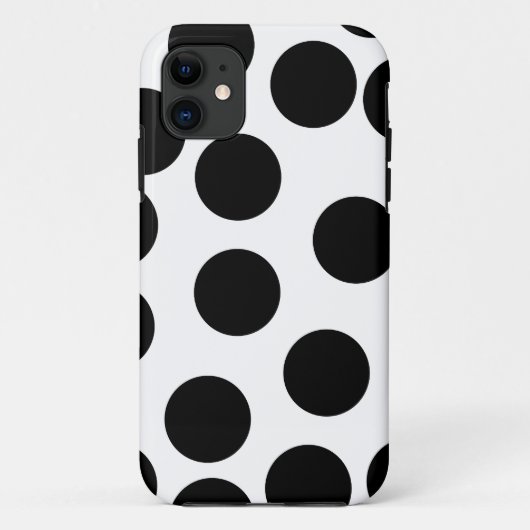 Grote Stippen. Zwart-wit patroon. Case-Mate iPhone Case (Achterkant)