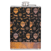 Grote stoampunk rosterballonnen Thema Aangepaste n Heupfles (Achterkant)