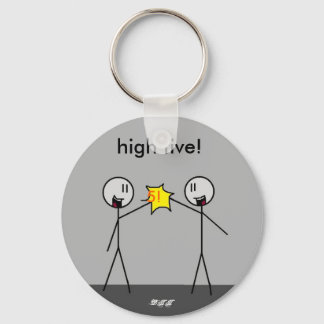 grote stok high5, 5!, high vijf!, -DTT Sleutelhanger
