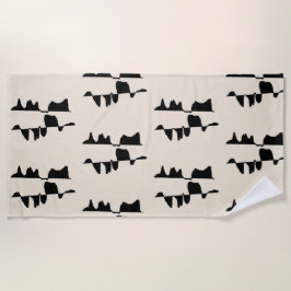 Grote strand- en badhanddoek - dubbelzijdig